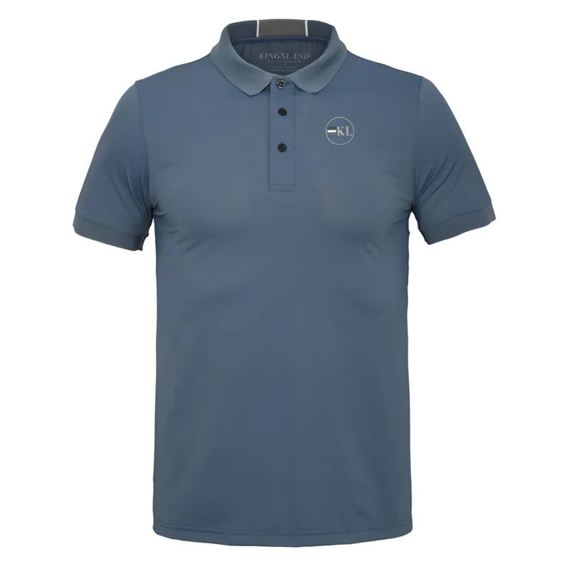 Kingsland KLblyke Men's Tec Pique Polo Shirt - Blue Bering Sea